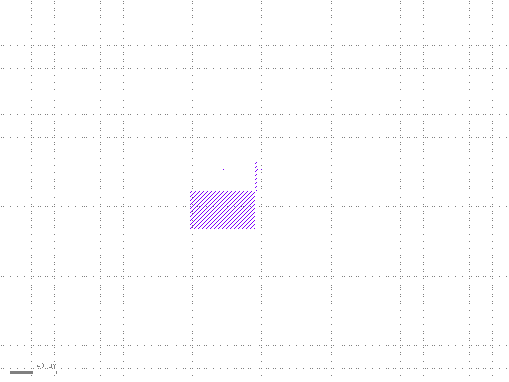 Metal5 render of Gf180 Bandgap